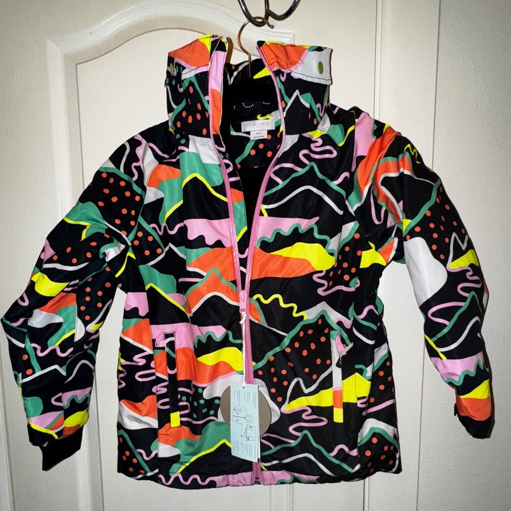 Stella McCartney Kids Multicolor Patterned Ski Jacket